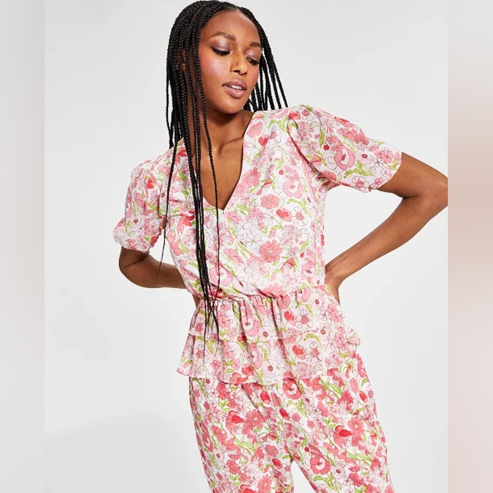 BARlll FLORAL PEPLUM